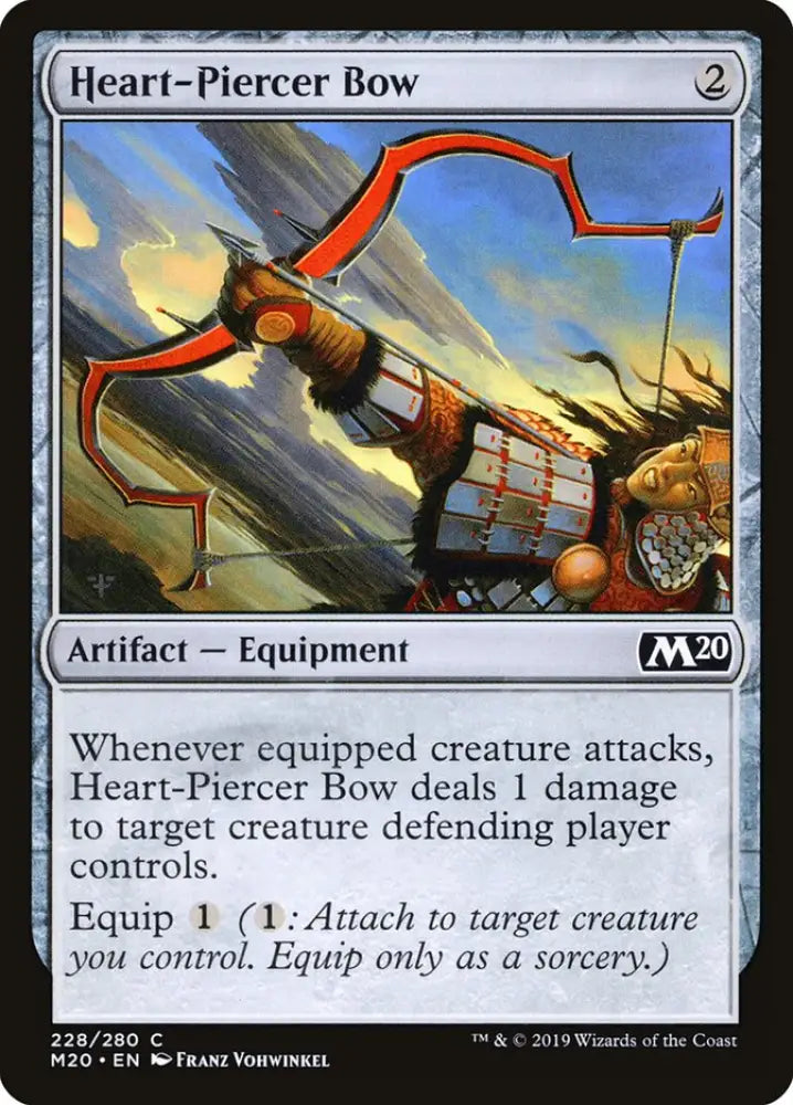 Heart-Piercer Bow [Core Set 2020] - MTG Single
