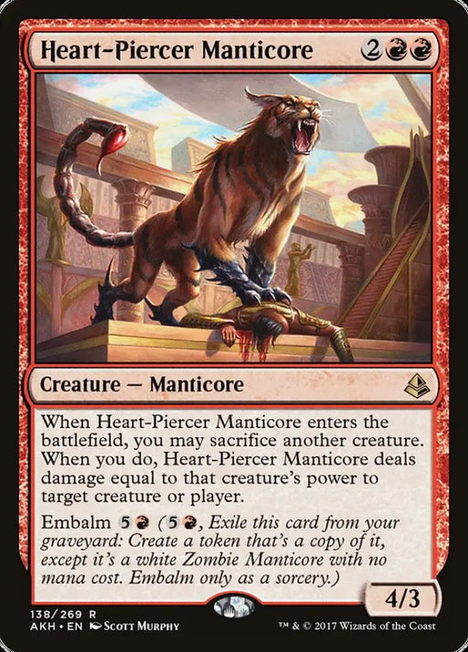 Heart-Piercer Manticore [Amonkhet] - MTG Single
