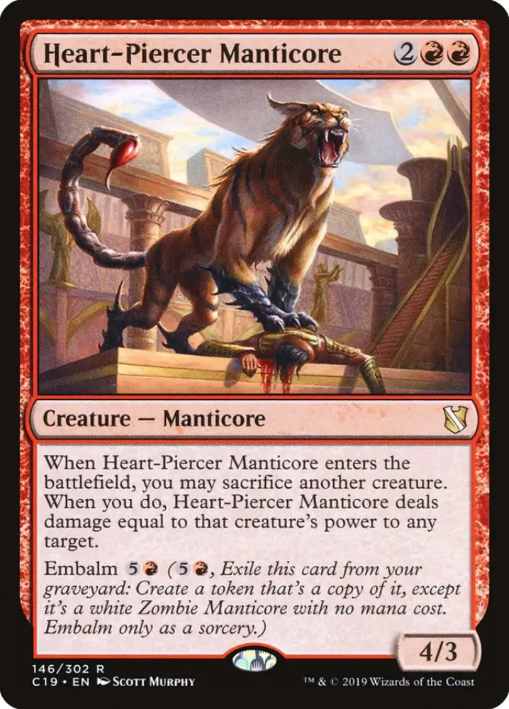 Heart-Piercer Manticore [Commander 2019] - MTG Single