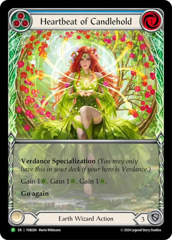 Heartbeat of Candlehold (Extended Art) [FAB269] (Promo) Rainbow Foil - Flesh And Blood Single