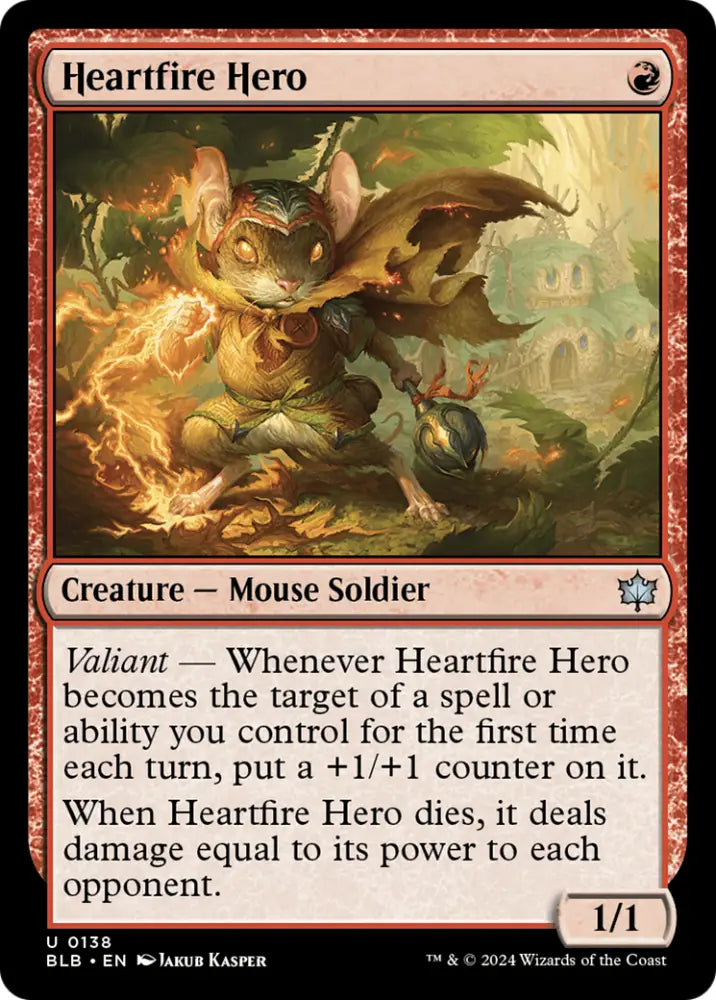 Heartfire Hero [Bloomburrow] - MTG Single