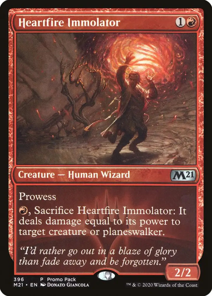 Heartfire Immolator (Promo Pack) [Core Set 2021 Promos] - MTG Single
