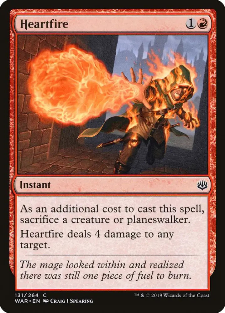 Heartfire [War of the Spark] - MTG Single