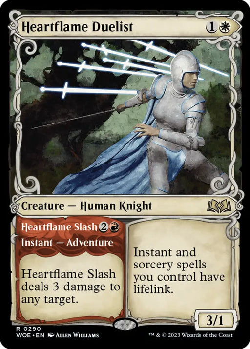 Heartflame Duelist // Heartflame Slash (Showcase) [Wilds of Eldraine] - MTG Single