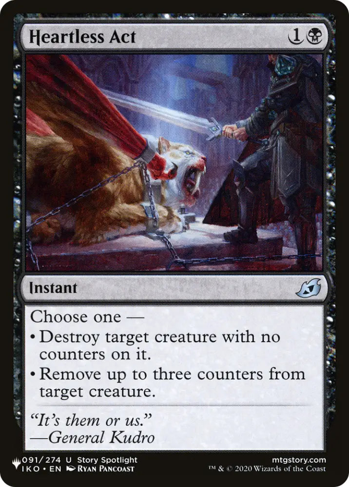 Heartless Act [The List] - MTG Single