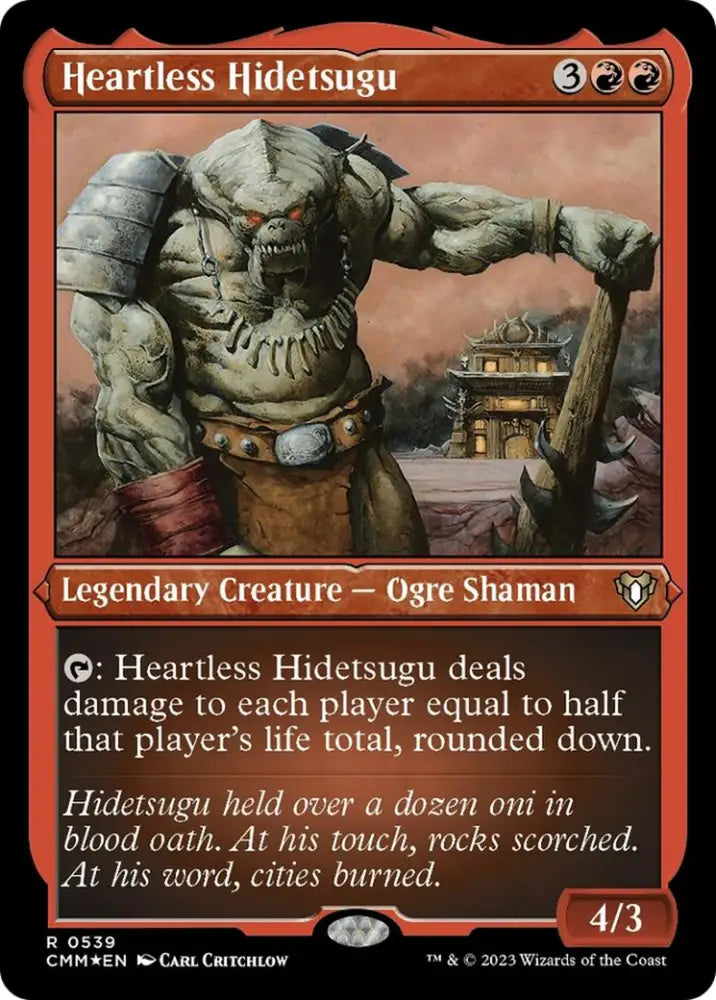 Heartless Hidetsugu (Foil Etched) [Commander Masters] - MTG Single