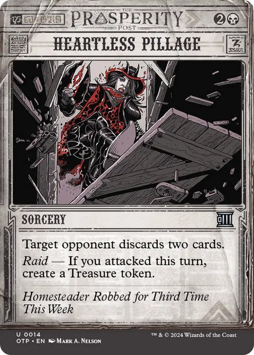 Heartless Pillage [Outlaws of Thunder Junction: Breaking News] - MTG Single