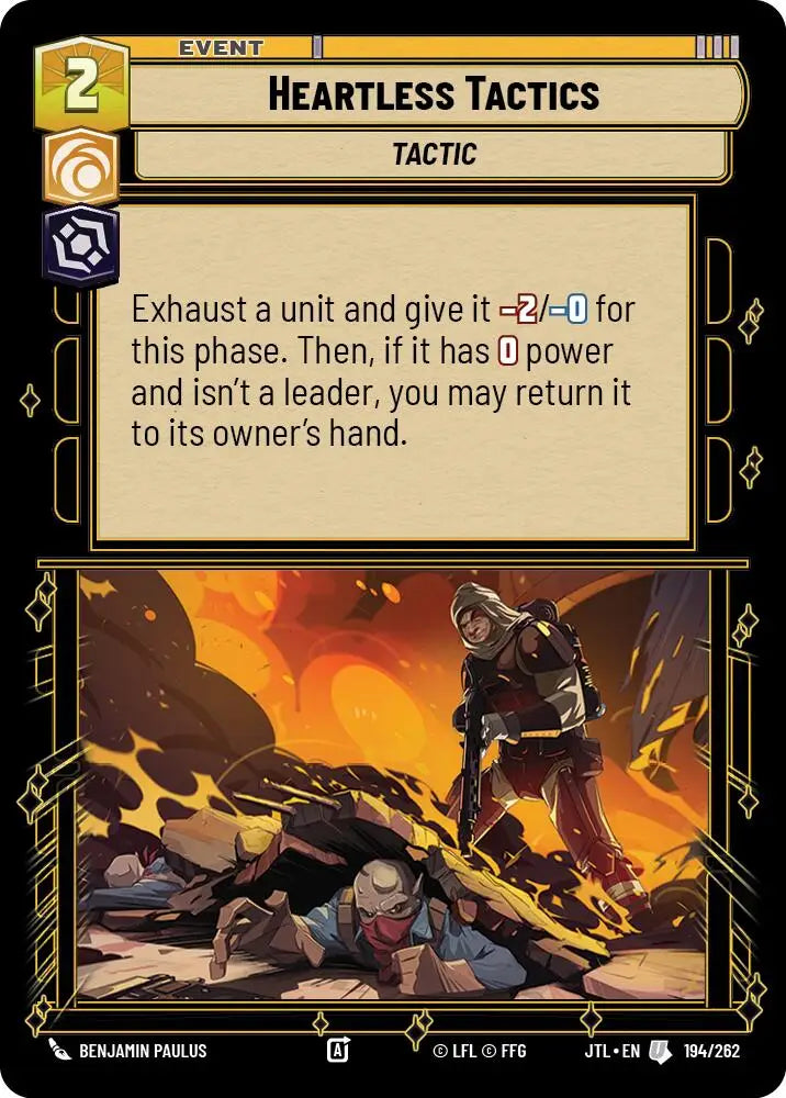 Heartless Tactics (194/262) [Jump to Lightspeed] - Star Wars: Unlimited Single
