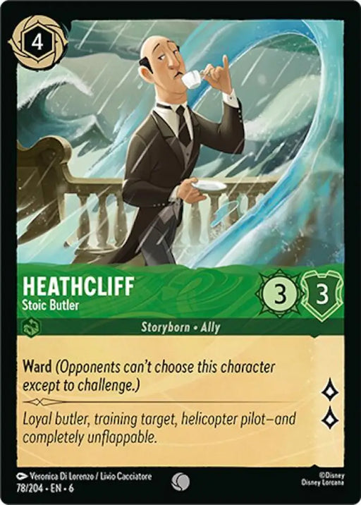Heathcliff - Stoic Butler (78/204) [Azurite Sea] - Lorcana Single