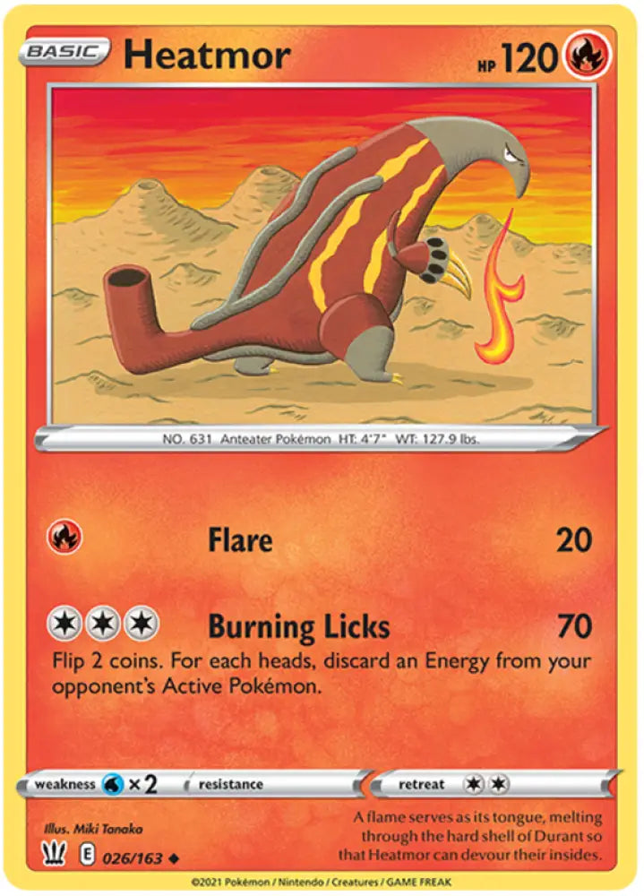 Heatmor (026/163) [Sword & Shield: Battle Styles] - Pokemon Single