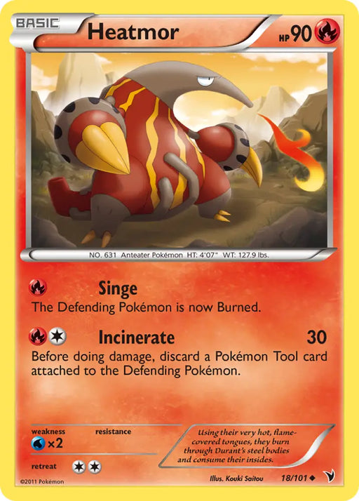 Heatmor (18/101) [Black & White: Noble Victories] - Pokemon Single