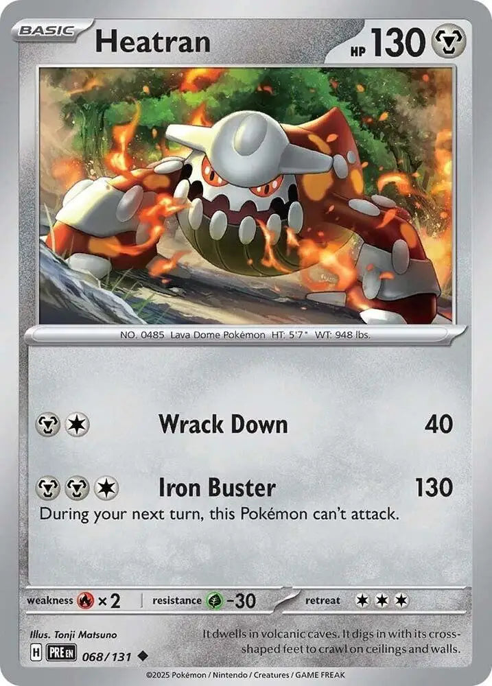 Heatran (068/131) [Scarlet & Violet: Prismatic Evolutions] - Pokemon Single
