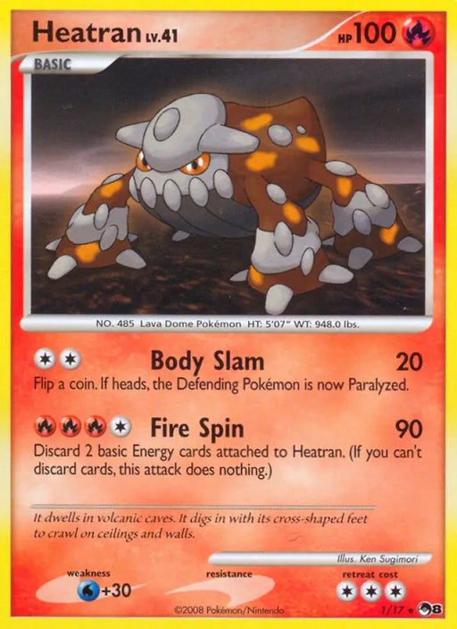 Heatran (1/17) [POP Series 8] - Pokemon Single