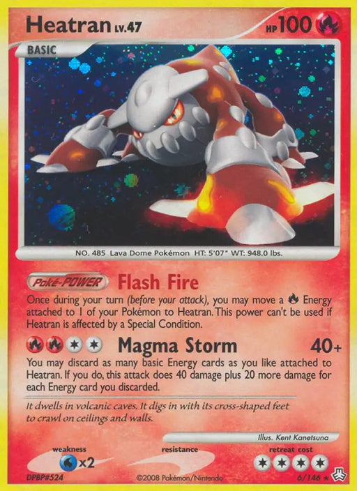 Heatran (6/146) [Diamond & Pearl: Legends Awakened] - Pokemon Single
