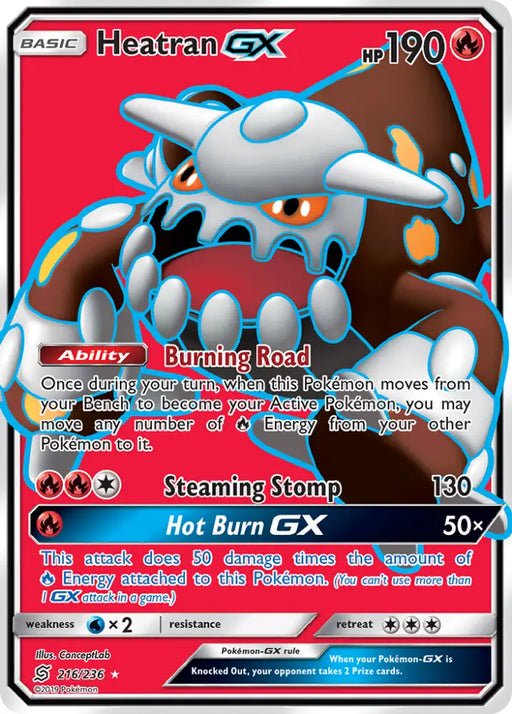 Heatran GX (216/236) [Sun & Moon: Unified Minds] - Pokemon Single