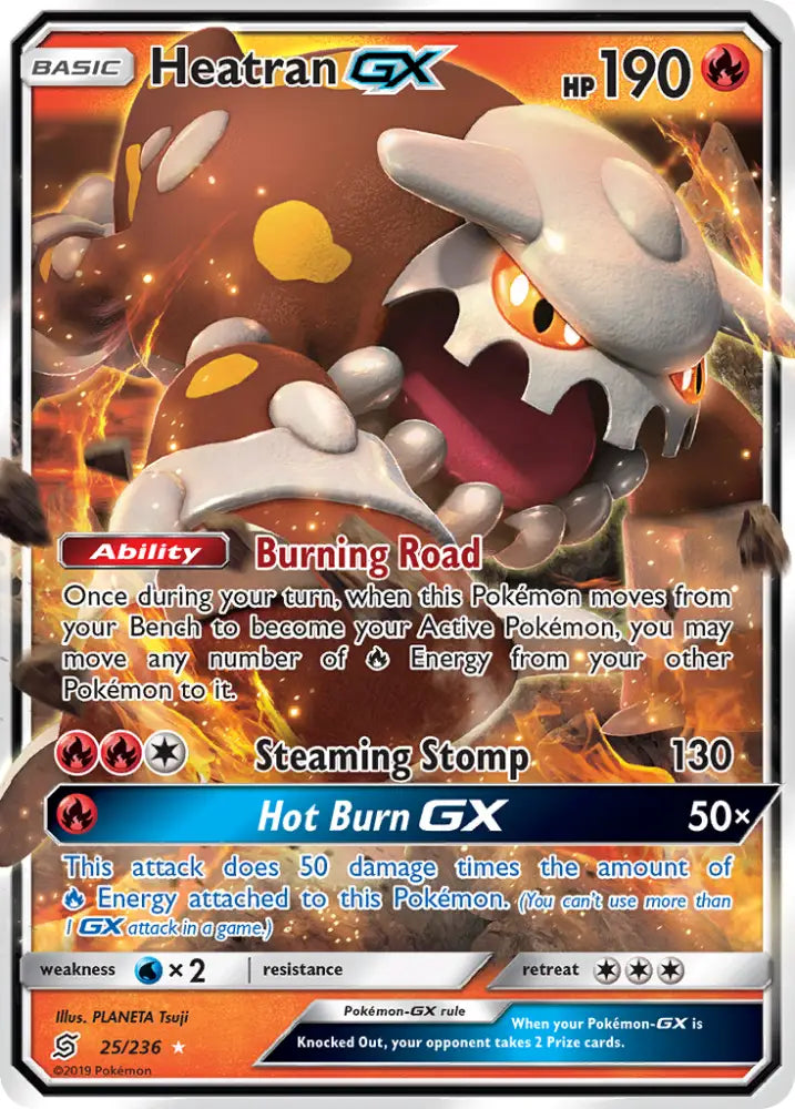 Heatran GX (25/236) [Sun & Moon: Unified Minds] - Pokemon Single