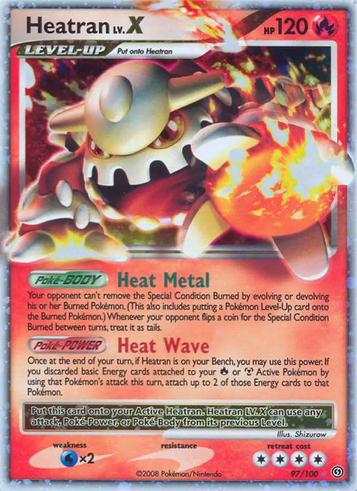 Heatran LV.X (97/100) [Diamond & Pearl: Stormfront] - Pokemon Single