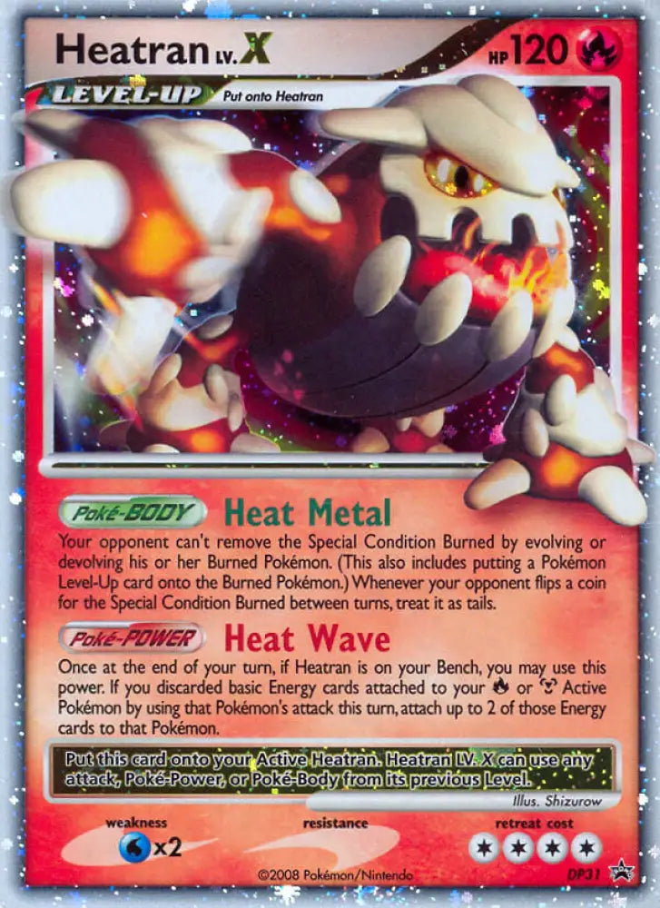 Heatran LV.X (DP31) [Diamond & Pearl: Black Star Promos] - Pokemon Single
