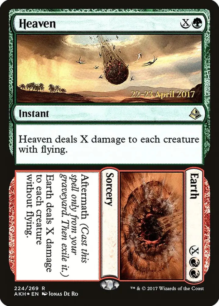 Heaven // Earth [Amonkhet Prerelease Promos] - MTG Single