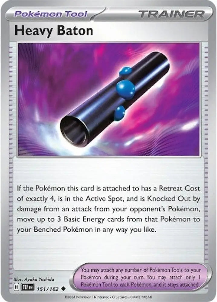 Heavy Baton (151/162) [Scarlet & Violet: Temporal Forces] - Pokemon Single