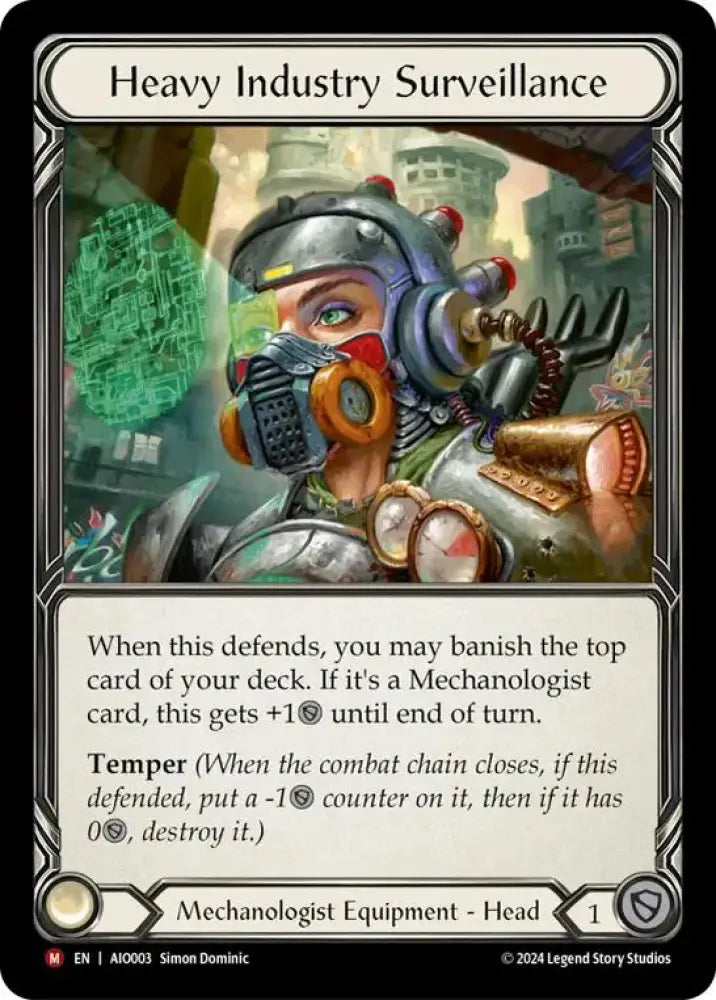 Heavy Industry Surveillance [AIO003] (Armory Deck: Dash) Rainbow Foil - Flesh And Blood Single
