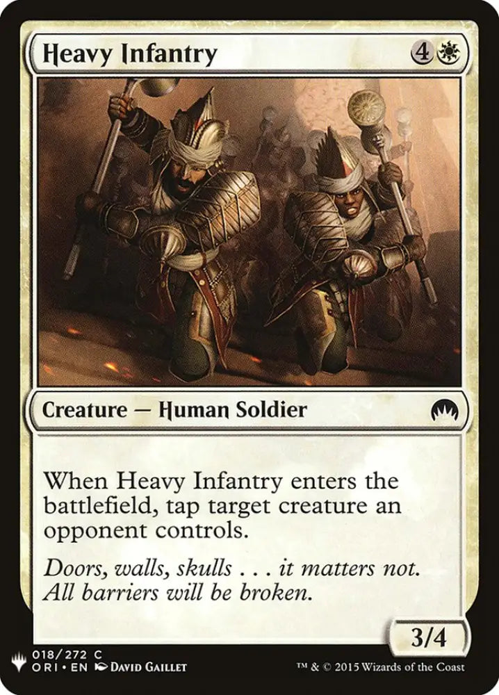 Heavy Infantry [Mystery Booster] - MTG Single