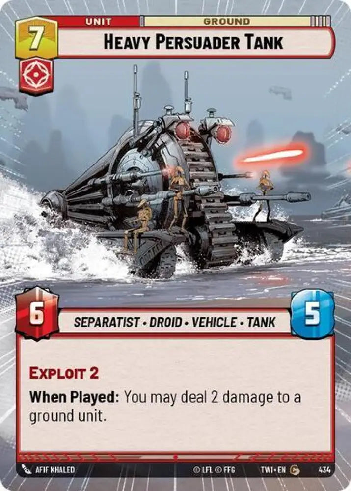 Heavy Persuader Tank (Hyperspace) (434) [Twilight of the Republic] - Star Wars: Unlimited Single