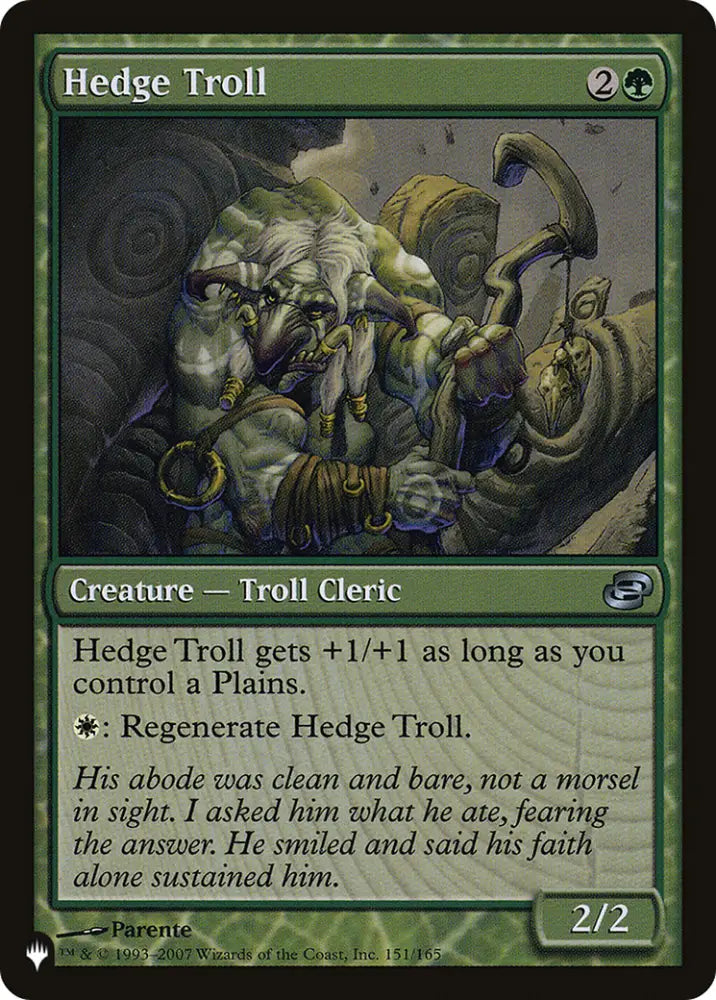 Hedge Troll [The List] - MTG Single