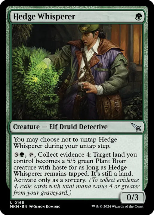 Hedge Whisperer [Murders at Karlov Manor] - MTG Single