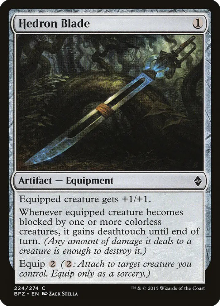 Hedron Blade [Battle for Zendikar] - MTG Single