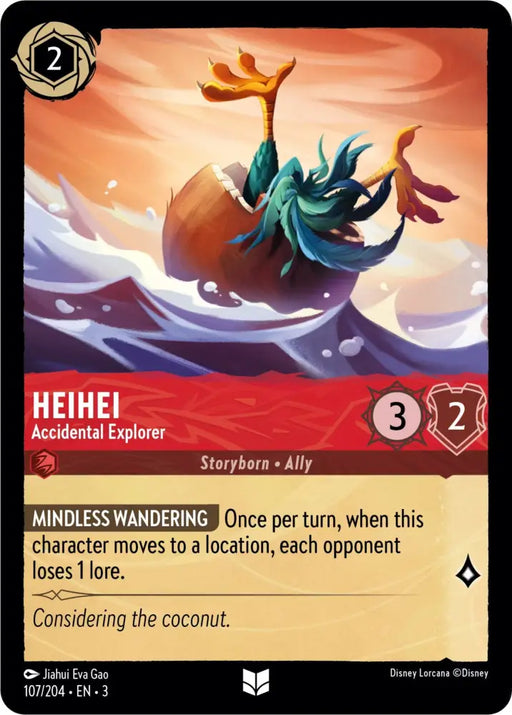 HeiHei - Accidental Explorer (107/204) [Into the Inklands] - Lorcana Single