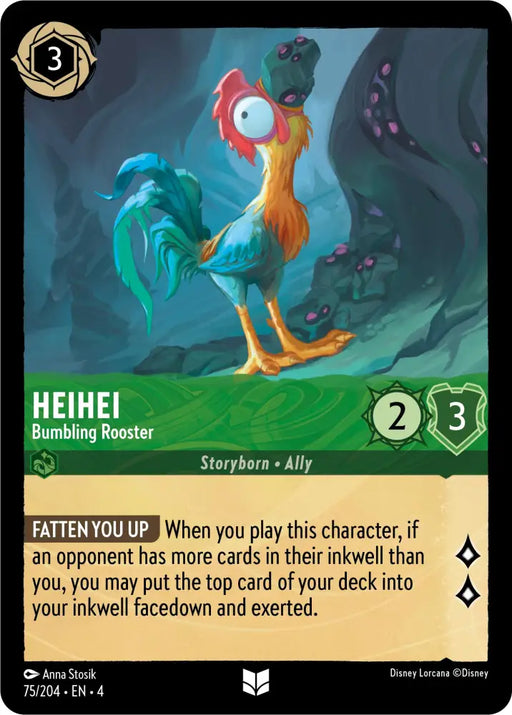 Heihei - Bumbling Rooster (75/204) [Ursula’s Return] - Lorcana Single