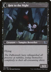 Heir of Falkenrath // Heir to the Night [Shadows over Innistrad] - MTG Single