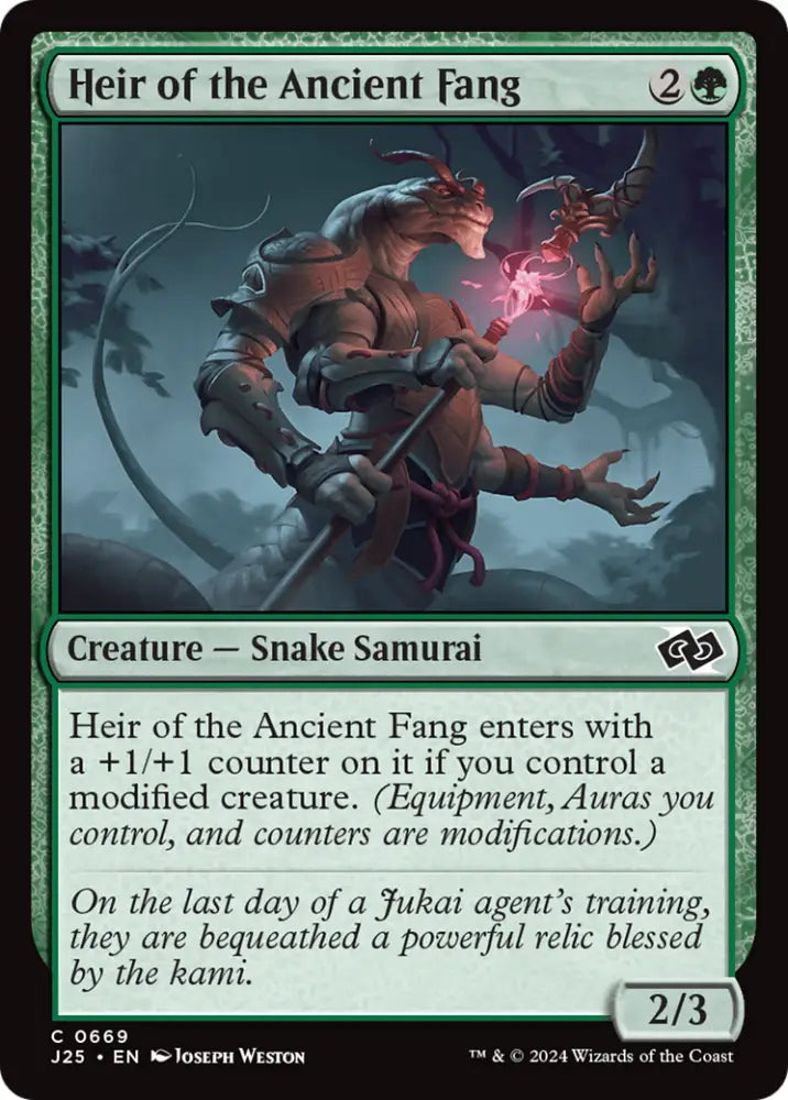 Heir of the Ancient Fang [Foundations Jumpstart] - MTG Single