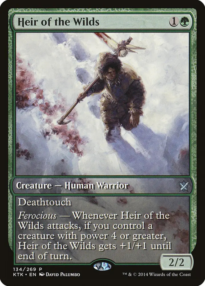 Heir of the Wilds (Game Day) (Extended Art) [Khans of Tarkir Promos] - MTG Single