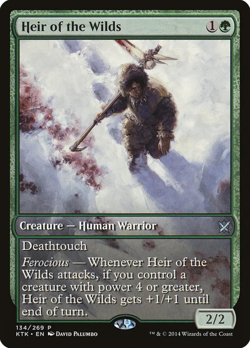 Heir of the Wilds (Game Day) (Extended Art) [Khans of Tarkir Promos] - MTG Single