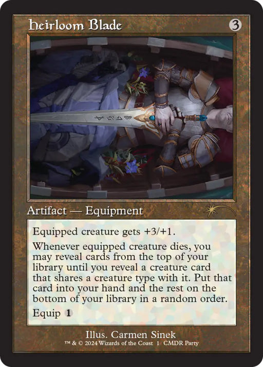 Heirloom Blade (Retro Frame) [Wizards Play Network 2024] - MTG Single