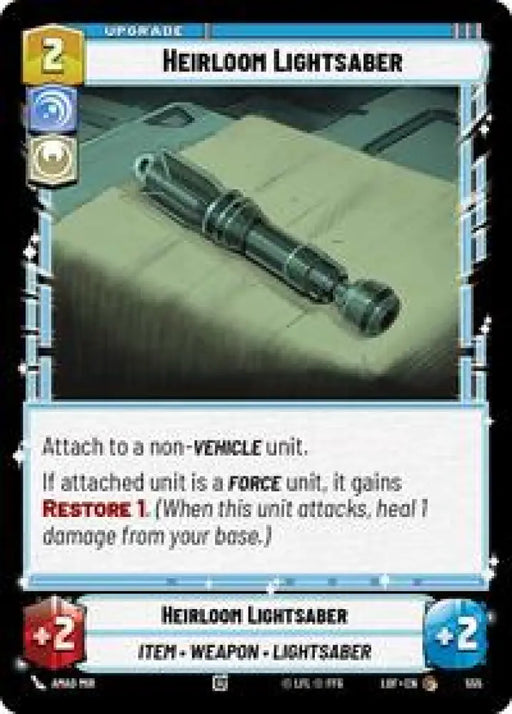 Heirloom Lightsaber (Foil) (555) [Legends of the Force]