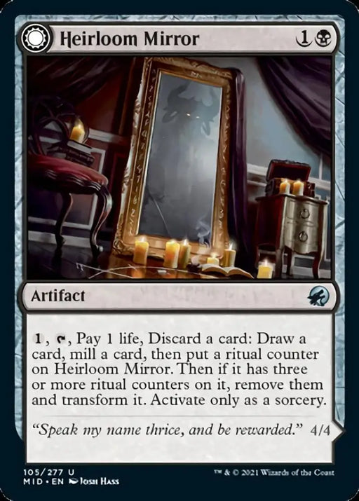 Heirloom Mirror // Inherited Fiend [Innistrad: Midnight Hunt] - MTG Single