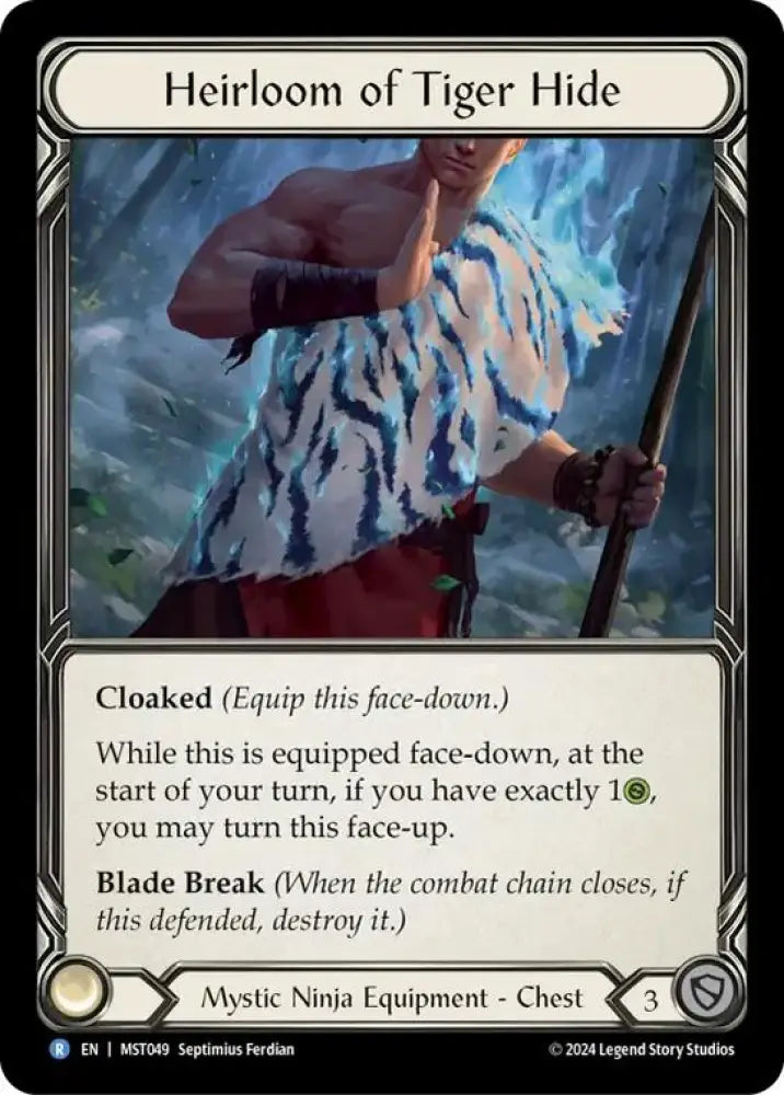 Heirloom of Tiger Hide [Part the Mistveil] Cold Foil - Flesh And Blood Single