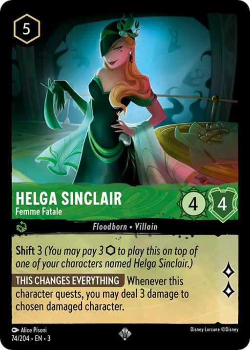 Helga Sinclair - Femme Fatale (74/204) [Into the Inklands] - Lorcana Single