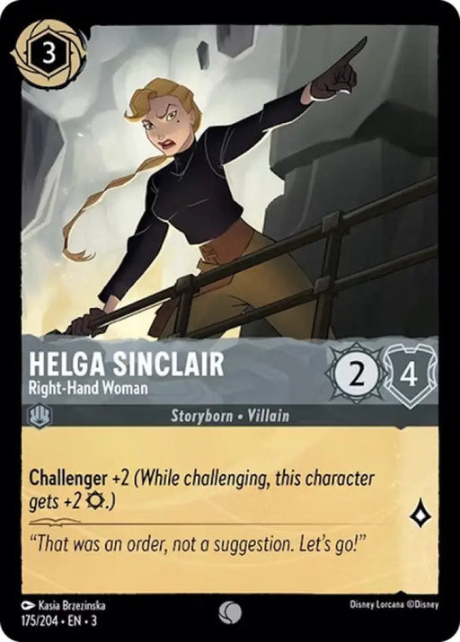 Helga Sinclair - Right-Hand Woman (175/204) [Into the Inklands] - Lorcana Single