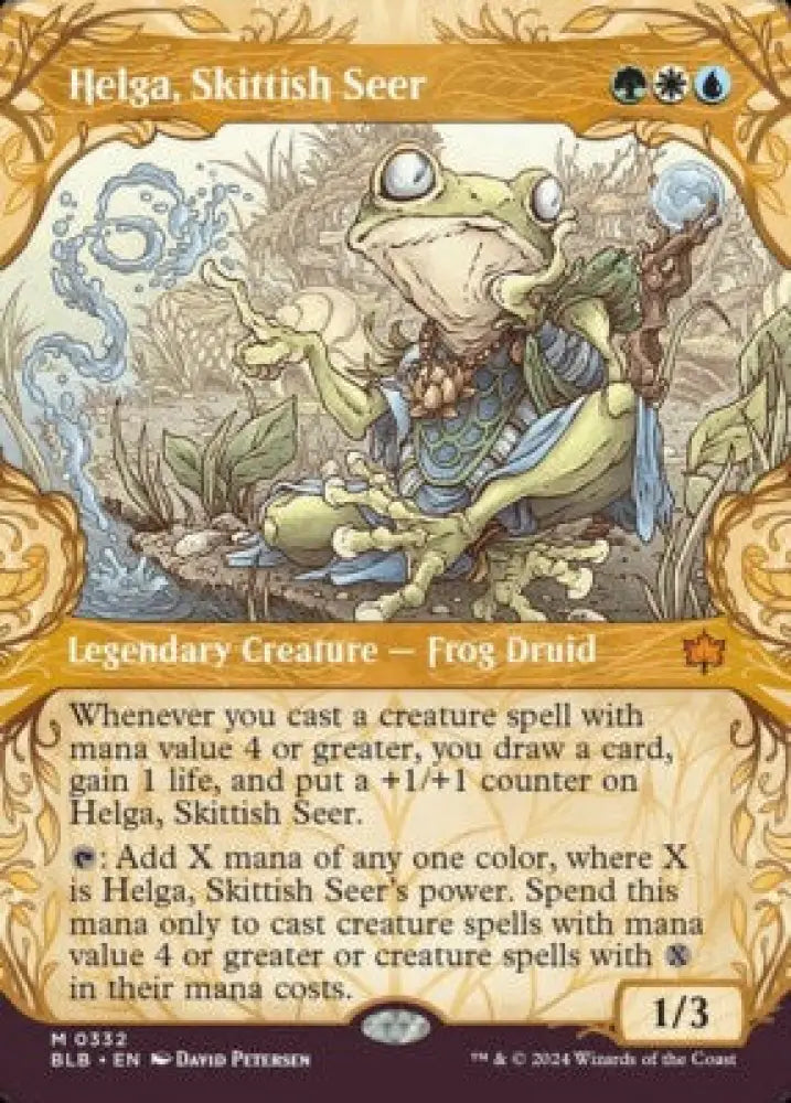 Helga Skittish Seer (Showcase) [Bloomburrow] - MTG Single