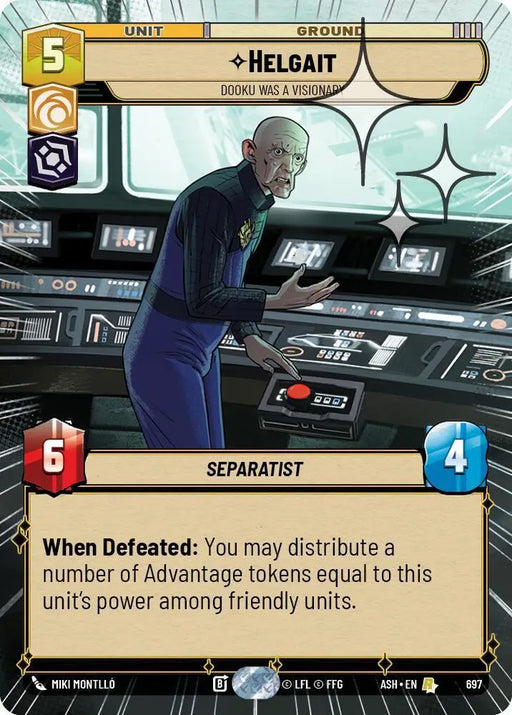 Helgait - Dooku Was a Visionary (Hyperspace Foil) (697) [Ashes of the Empire]