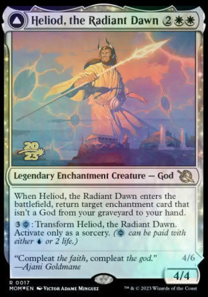 Heliod the Radiant Dawn // Heliod the Warped Eclipse [March of the Machine Prerelease Promos] - MTG Single