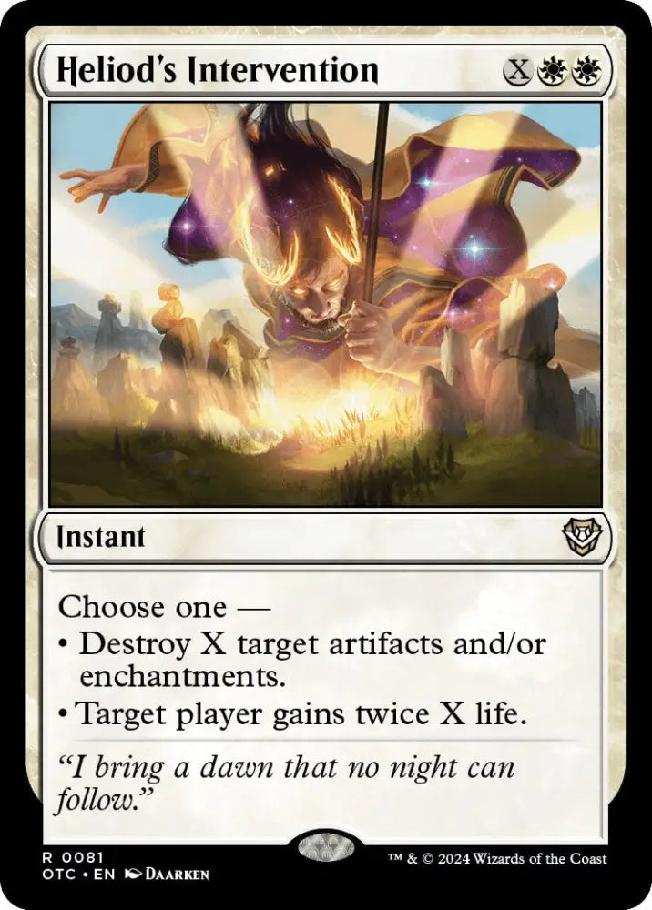 Heliod’s Intervention [Outlaws of Thunder Junction Commander] - MTG Single