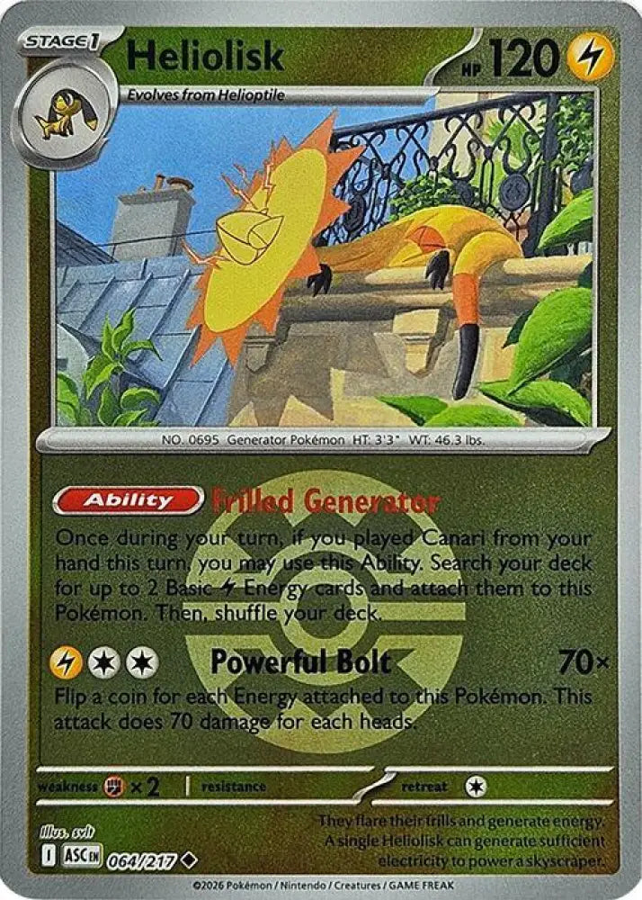 Heliolisk - 064/217 (Quick Ball) [ME: Ascended Heroes]