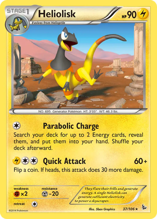 Heliolisk (37/106) [XY: Flashfire] - Pokemon Single