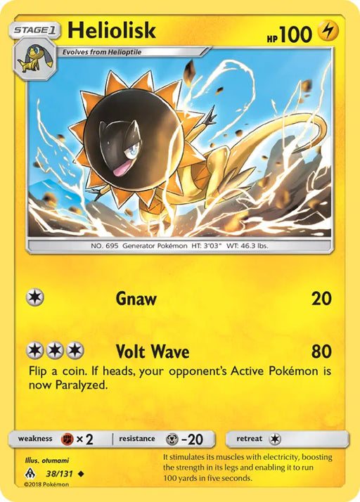 Heliolisk (38/131) [Sun & Moon: Forbidden Light] - Pokemon Single
