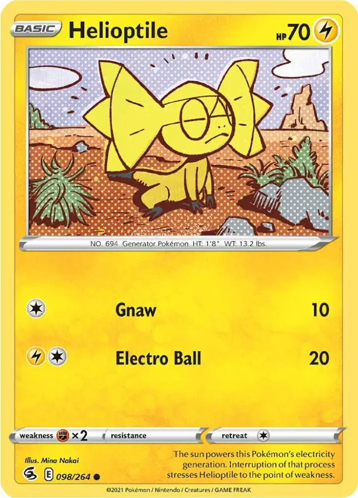 Helioptile (098/264) [Sword & Shield: Fusion Strike] - Pokemon Single